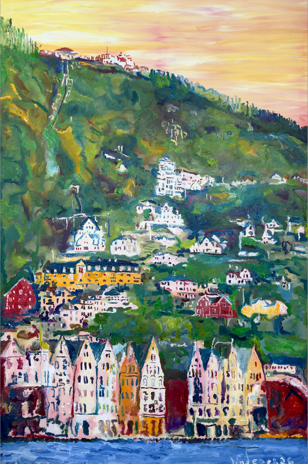 FLØYEN OVER BRYGGEN PRINT